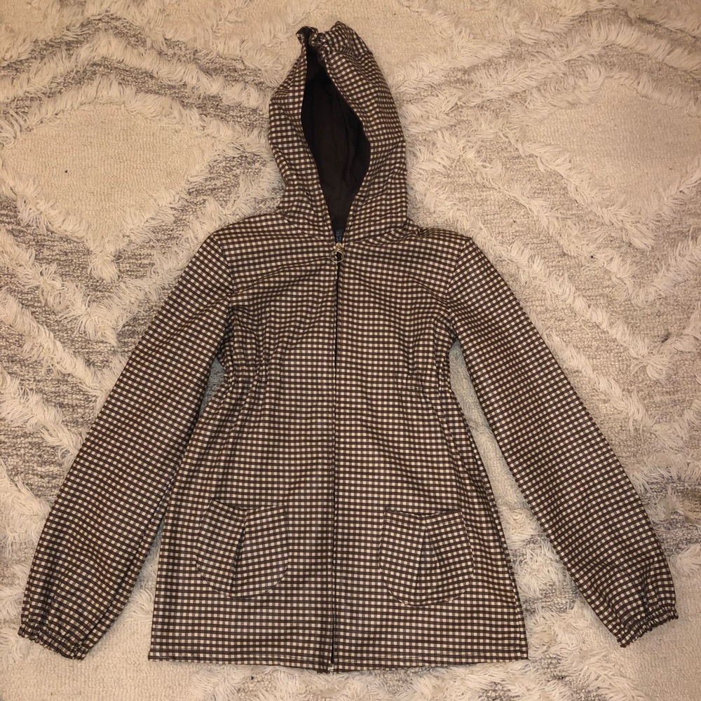 Zara Gingham Raincoat